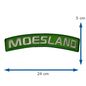 Moesland badge tekst