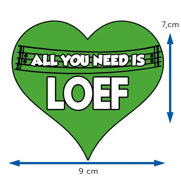 Badge All you need is loef