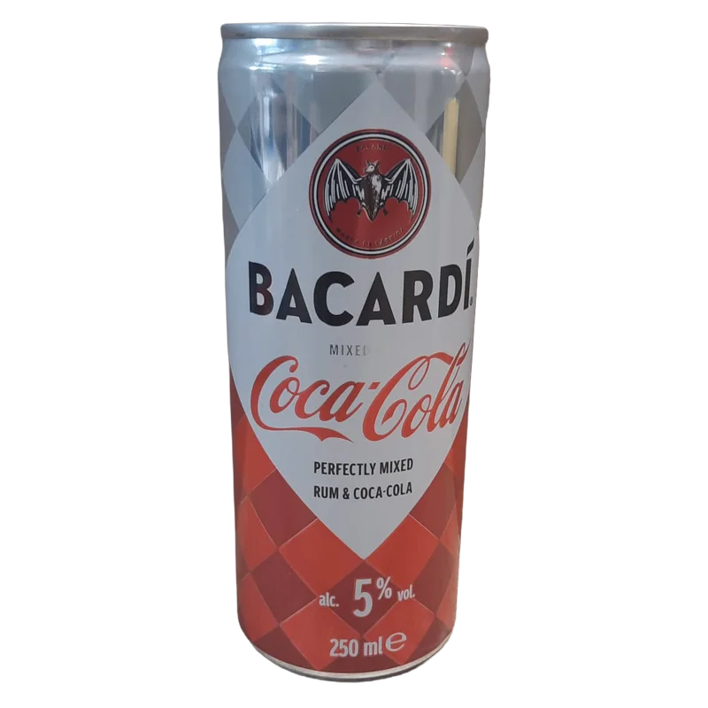 Bacardi Cola 250 ml – Kant-en-klare rum met cola