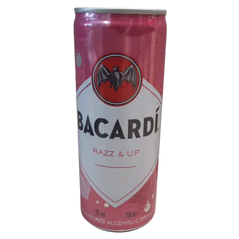 Bacardi Razz 250 ml – Kant-en-klare rum met frambozensmaak